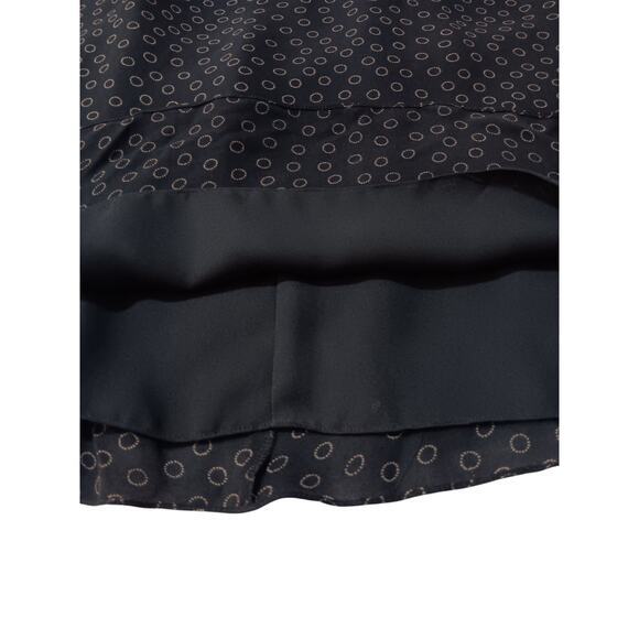 ANN TAYLOR Silk Dress 12 Flowy Black Classic Chic Special Event Office‎ Career - Picture 4 of 12